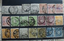 Lot ++ alte Japanische Briefmarken auf Steckkarte