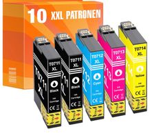 10 Patronen XL für Epson Stylus DX 7000 F DX 7400 DX 7450 DX