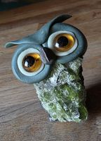 Eule Figur ist ein Natur Stein Handgemacht Einzigartig