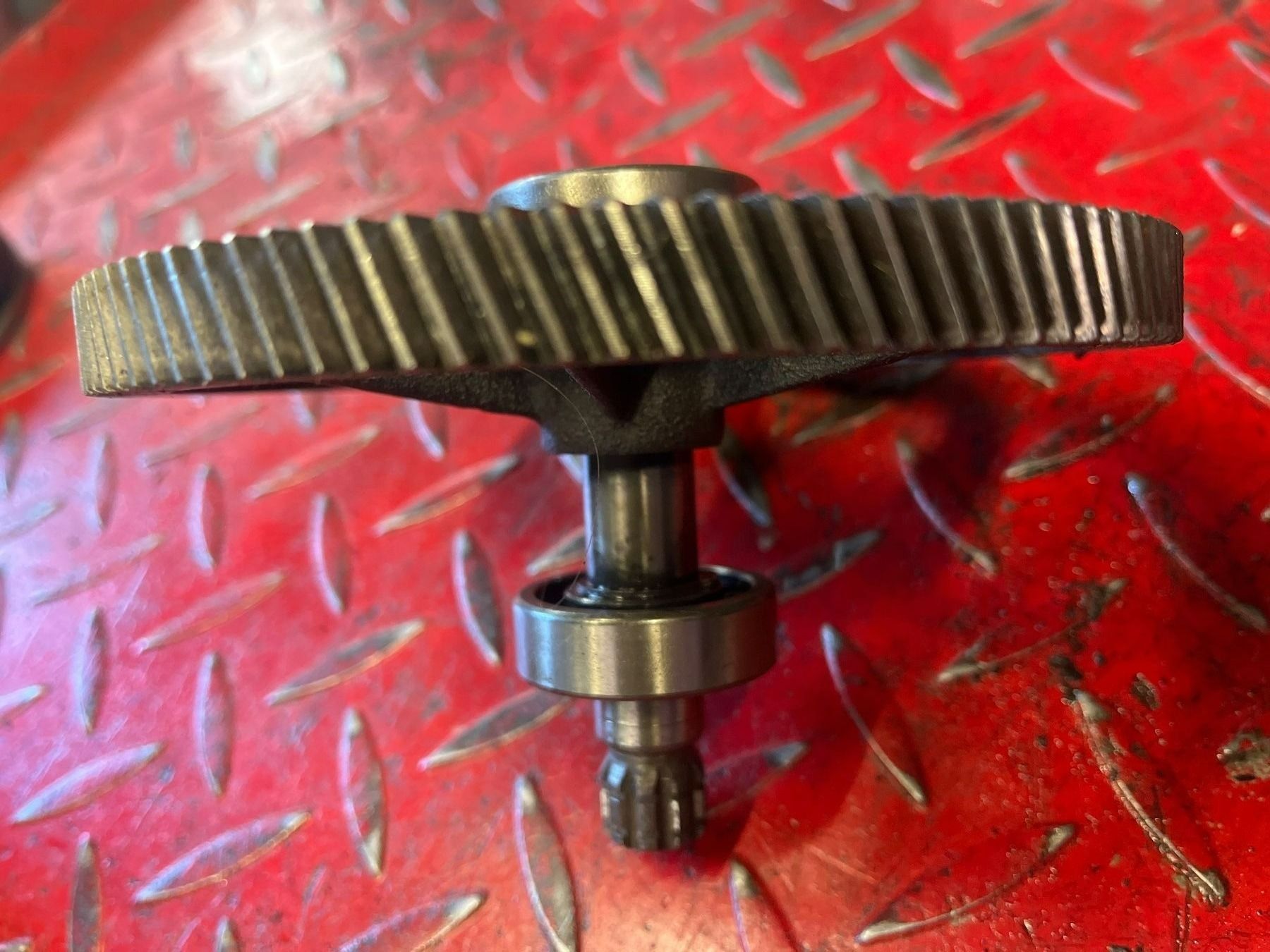 Puch Mofa-Ersatzteile: Getriebe Primärrad Puch E50 106 Zähne Original – Gebraucht aus huttwil von Pakora 1