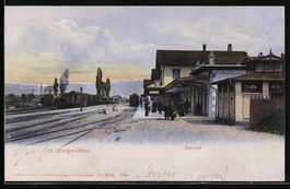 St. Margrethen, Bahnhof mit Bahnsteig un