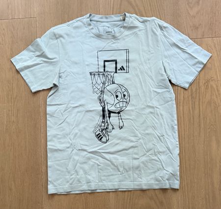 Herren T-Shirt ADIDAS Basketball Grösse L guter Zustand