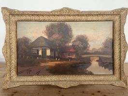 Ölgemälde Maja 85x54cm Scheunenfund