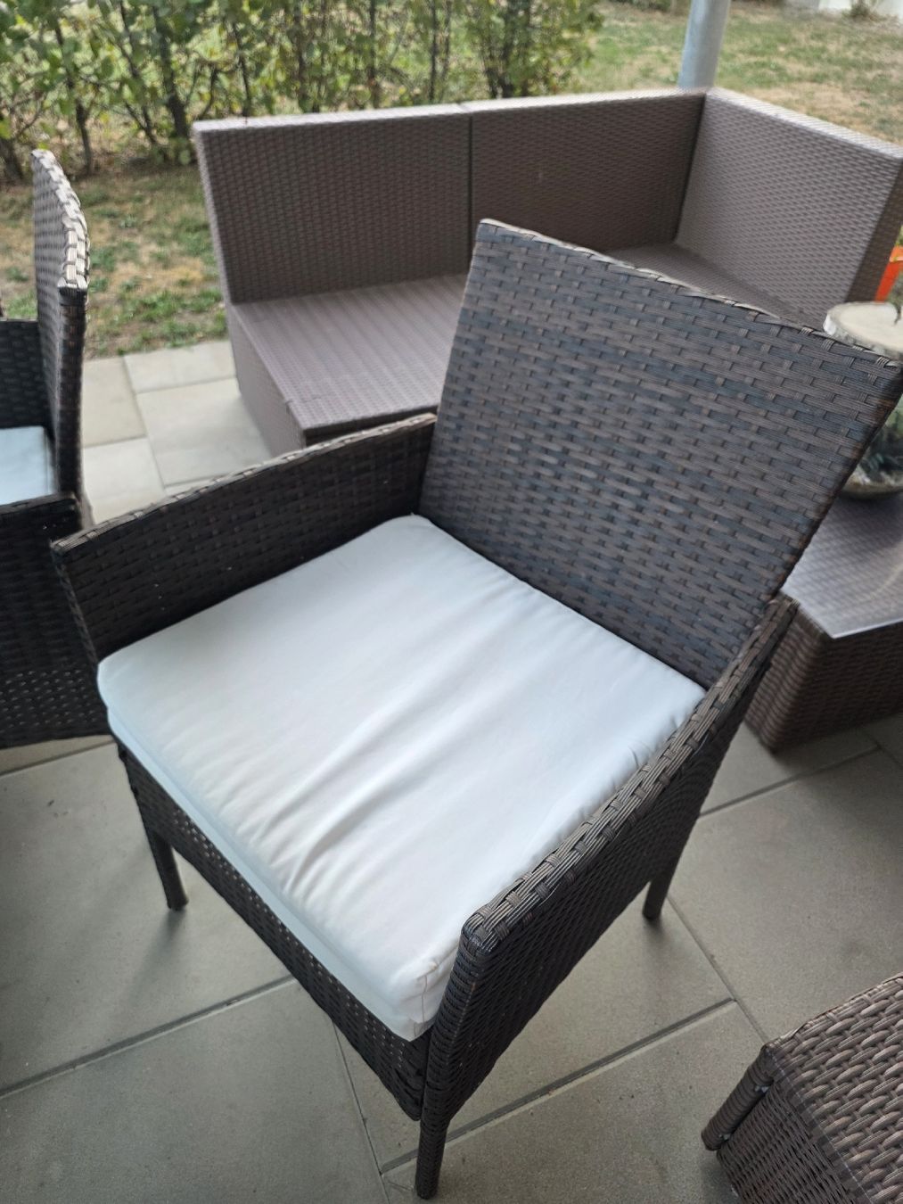 Tischset: Rattan Tischset mit 6 Stühlen  – Gebraucht aus Rafz von GarageSesti-Cars 2