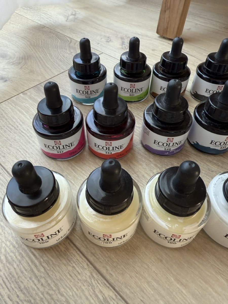 Royal Talens Colori: Ecoline 16 flüssige Wasserfarbe  – Nuovo (secondo la descrizione) da Sarmenstorf venduto da Nathaliie_21 1