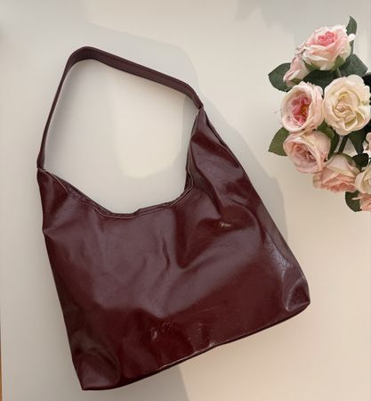 Tasche Damen Bordeaux Kunstleder neuwertig