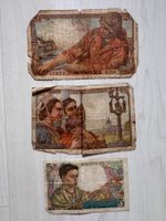 Banknoten Banque de France 5 und 20 Francs gebraucht