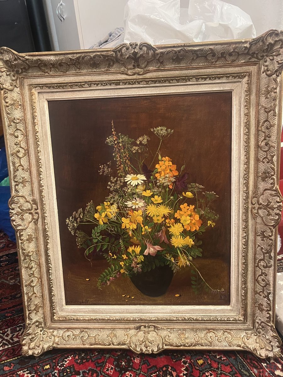 Tableaux: Blumenstilleben Ölgemälde von E v Vietinghoff – D'occasion à Zollikofen par mat_7ptc 1