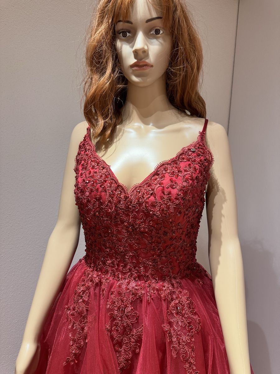 Vestiti: Abendkleid Ballkleid Rot Spitzenbesatz Grösse S – Nuovo (secondo la descrizione) da Appenzell venduto da mir_rqn6 2