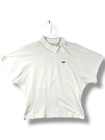 Polo Lacoste Blanc - Taille S / 38 femme
