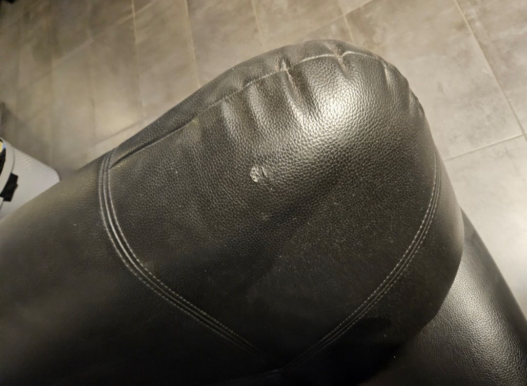 Divani: Sofa Set 2-teilig Kunstleder schwarz gebraucht – Usato da Luterbach venduto da fum_c2n2 4
