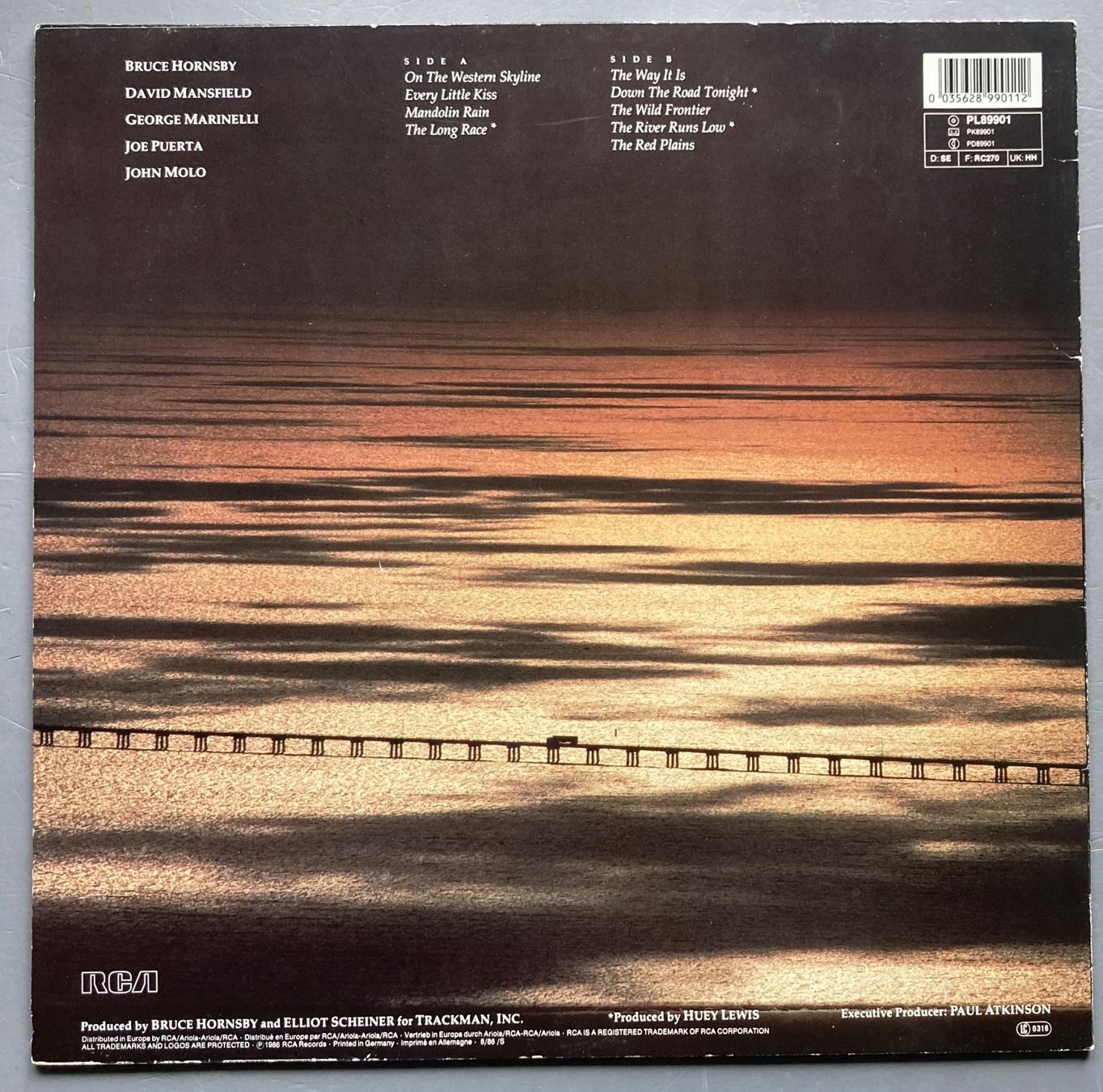 Dischi in vinile: BRUCE HORNSBY AND THE RANGE - THE WAY IT IS – Usato da Poliez-Pittet venduto da Newtown-Records 1