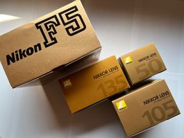 Nikon f5 + 135mm + 105 mm +………