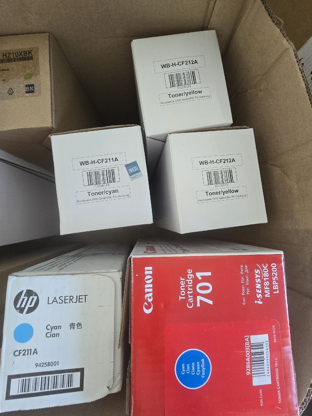Druckerpatronen & Toner: 12 Farb Toner Neu teils Originale – Neu (gemäss Beschreibung) aus Niederbipp von Em.Ai 1
