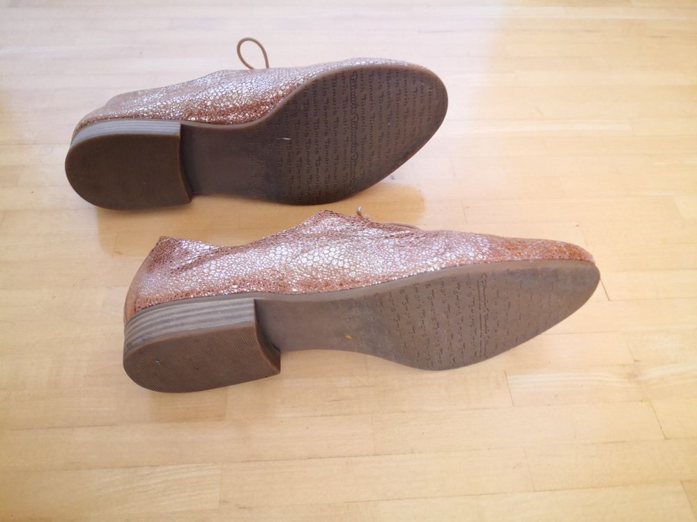 Tamaris Chaussures femmes: Budapester/Schnürschuhe in Rosé Gold von Tamaris, Gr. 39 – D'occasion à Wädenswil par coconut1289 5