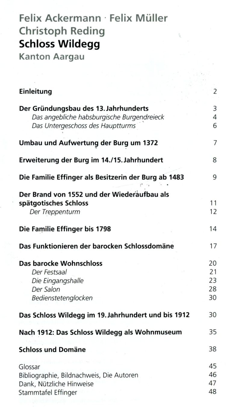 Libri: Schloss Wildegg, Kunstführer – Usato da Aarau venduto da Elmaar41 2