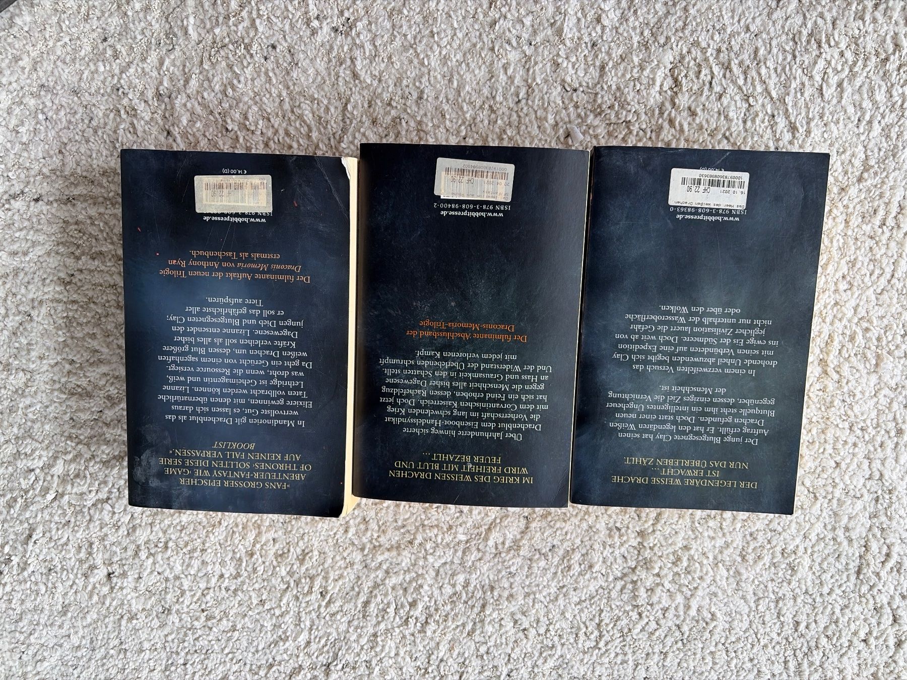 Libri: Anthony Ryan/ 3 Bücher – Usato da Oberhofen Thun'see venduto da Ulynn 1