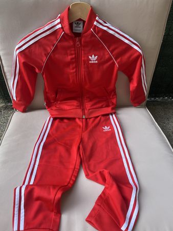 Adidas Originals Kinder Trainingsanzug Rot Gr. 104