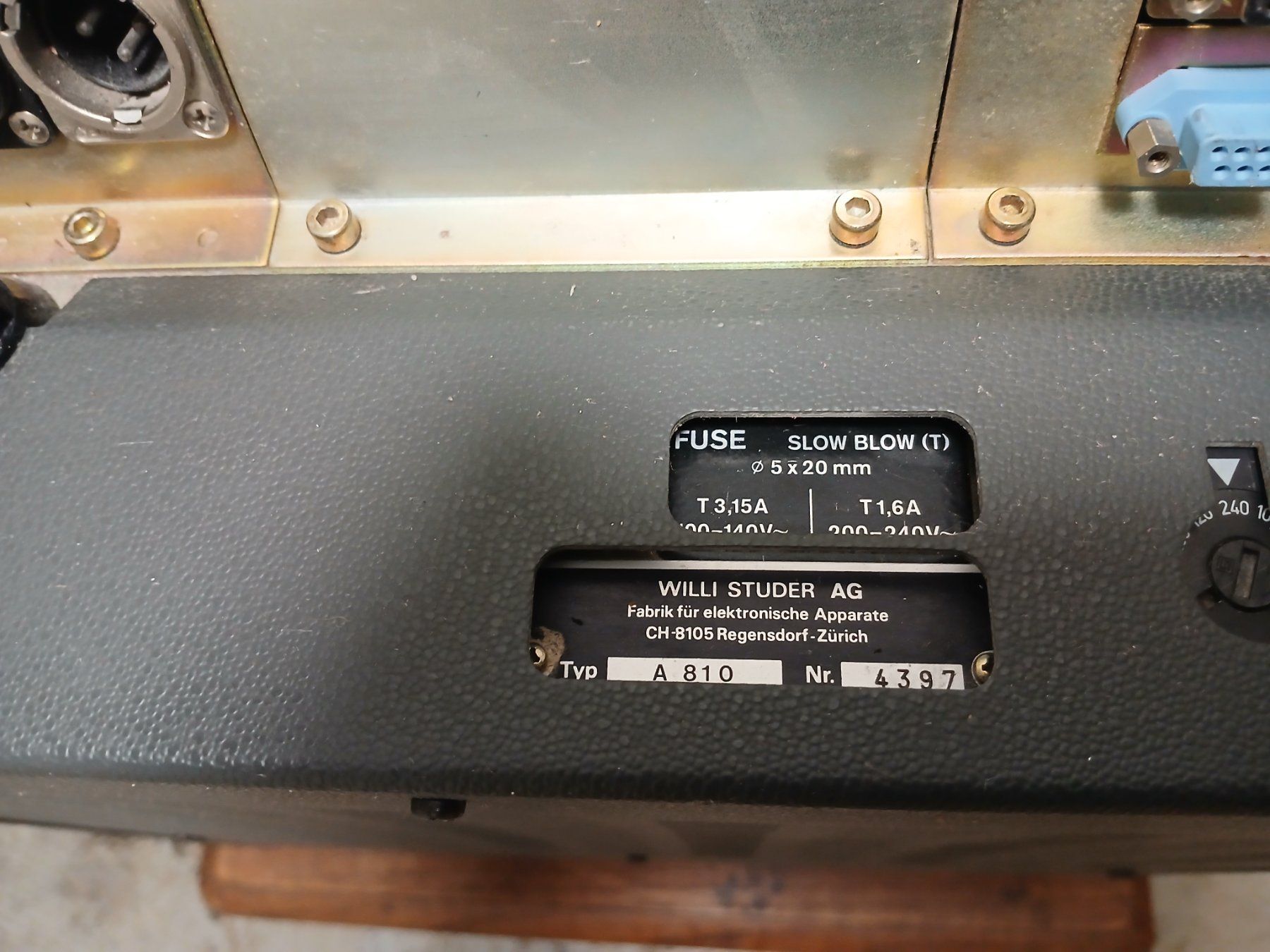 Studer Apparecchi a nastro: STUDER A810 – Usato da Goldach venduto da kor_rt92 6