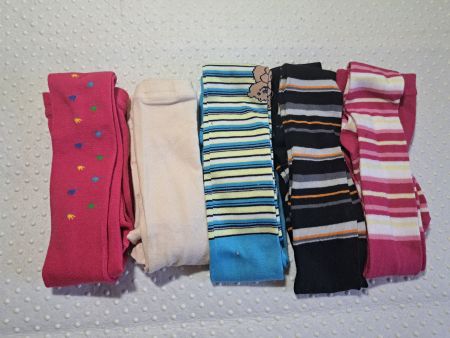 NEU! 5x Strumpfhosen bunter Mix Grösse 110/116