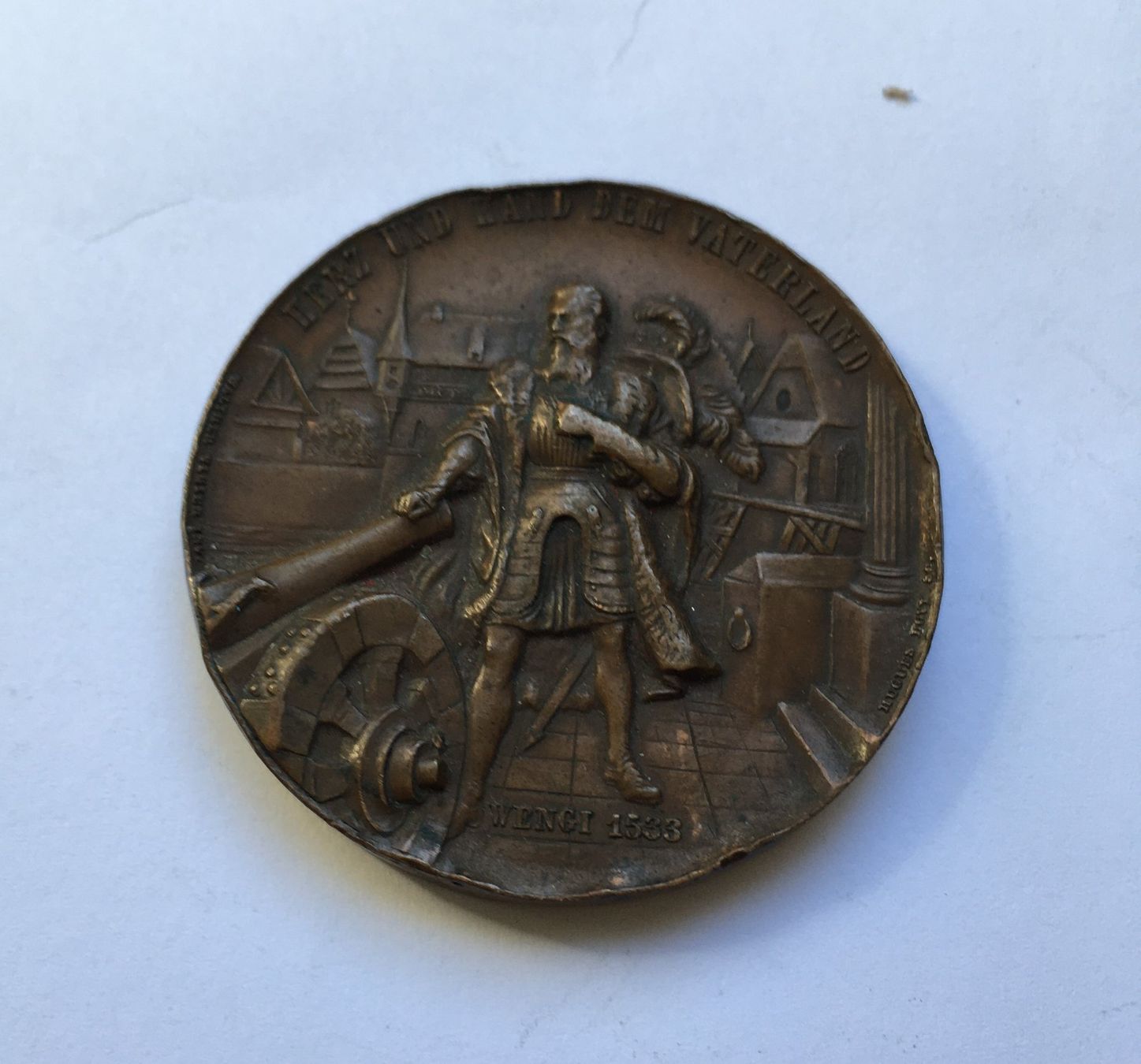 Medaillen: 1890 Schützenmedaille Solothurn – Gebraucht aus Kirchberg SG von Helveticus00 1