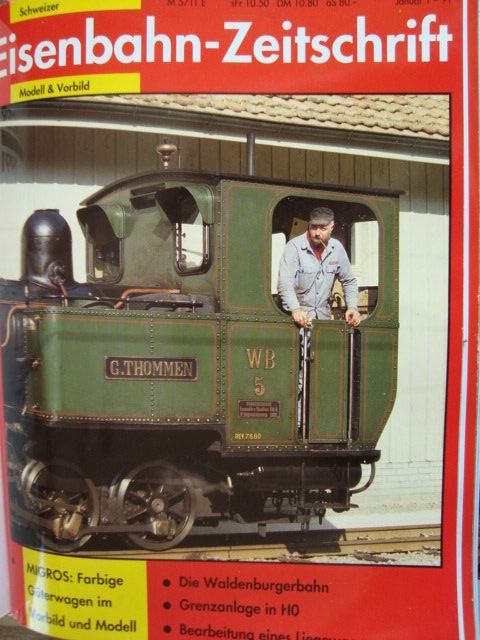 Riviste & Magazine: Eisenbahn Zeitschrift modell + vorbild, 1-91 – Usato da Thun venduto da Abigboss