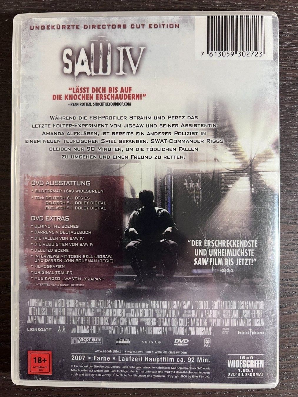 Tutti i DVDs: Saw 4 – Usato da Zürich venduto da FilmFreunde 1