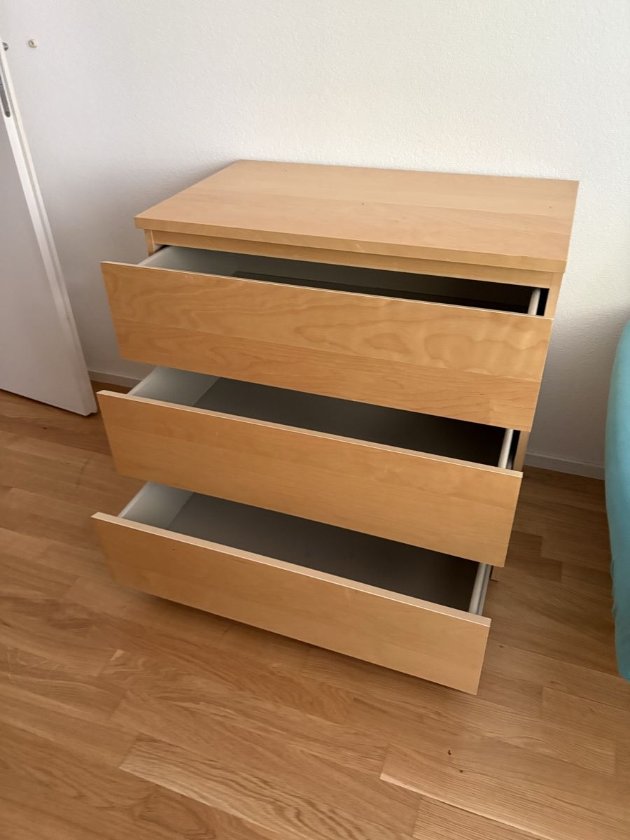 Cassettiere: Kommode Birke IKEA Schubladen leicht beschädigt – Usato da Niederweningen venduto da sushi08 2