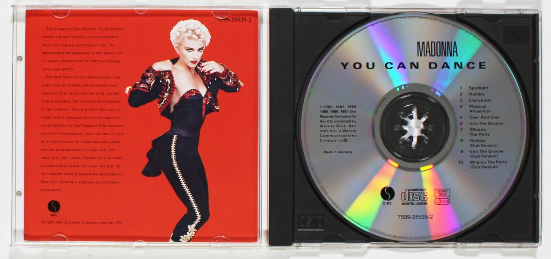 CD: CD - MADONNA - YOU CAN DANCE 1. Auflage 1987 – Usato da Brüttisellen venduto da Collector-Corner 1