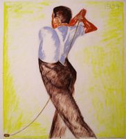 Hans ZAUGG Gerzensee, PlakatEntwurf 1934, Aquarell