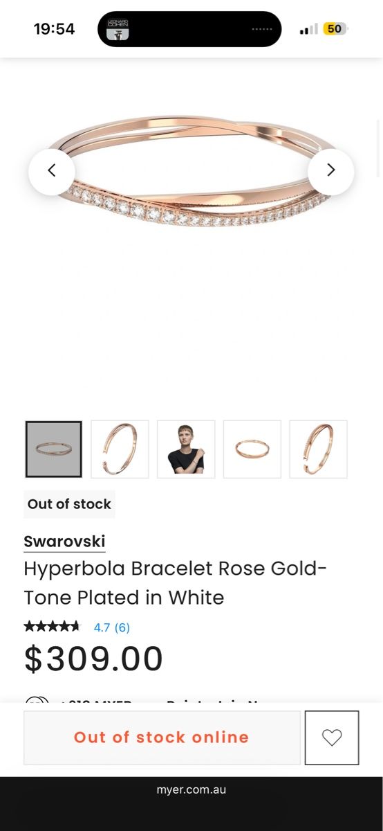 Swarovski Armbänder & -reifen: Swarovski Hyperbola Bracelet Rose Gold – Neu (gemäss Beschreibung) aus Menzingen von sumeyya 4
