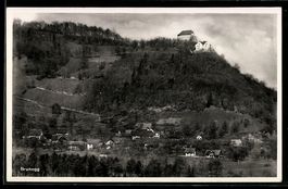 Brunegg, Schloss auf dem Hügel und Dorf