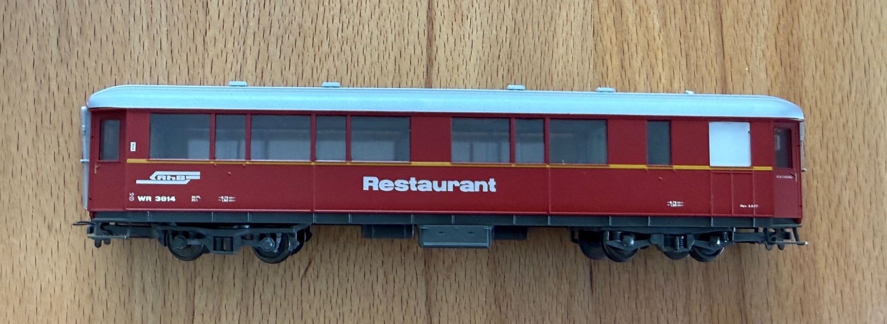 Bemo Modellini di ferrovie: Bemo RhB WR 3814  Restaurant rot – Usato da Samedan venduto da Gischpel25 1