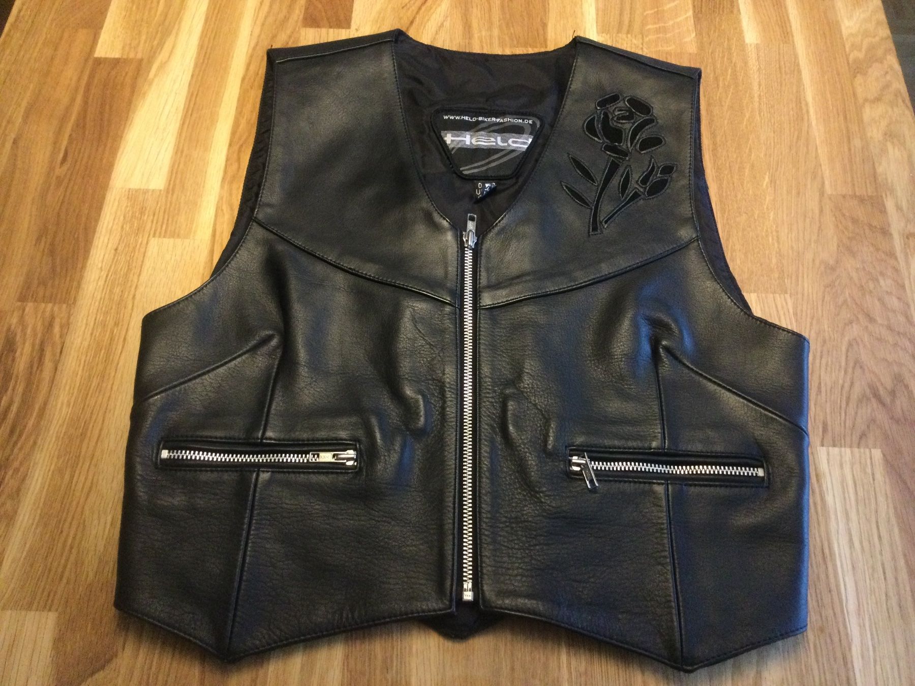 Gilet & Giacche senza maniche: GILET MOTO EN CUIR – Nuovo (secondo la descrizione) da Brügg BE venduto da traindenuit