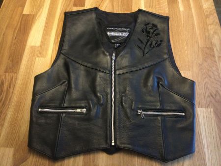 GILET MOTO EN CUIR