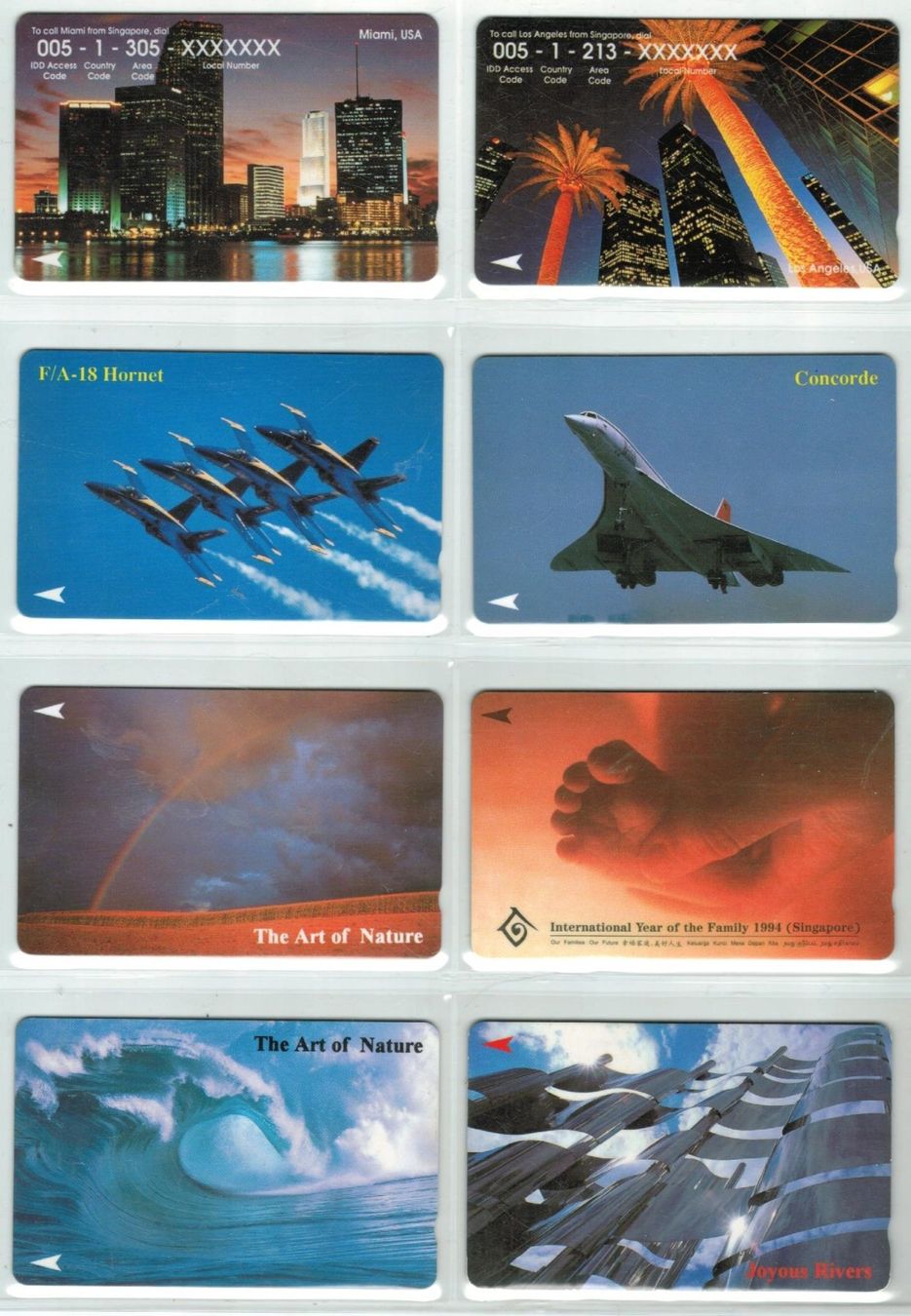 Cartes de téléphone: 8 Telefonkarten Singapur – D'occasion à Zürich par tol_b7c7