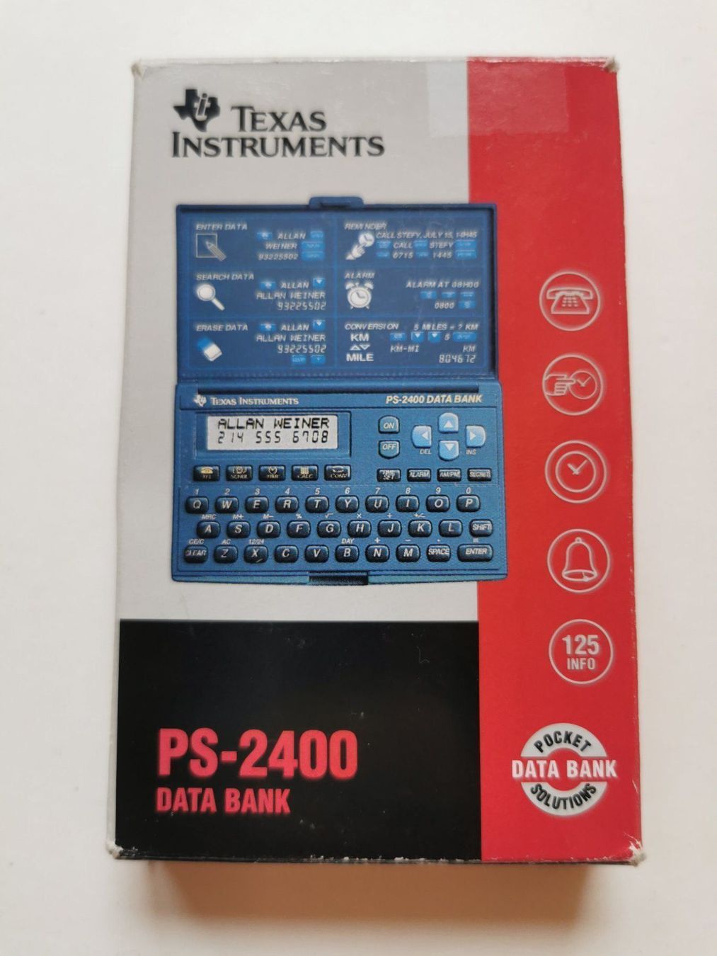 Calcolatrici tascabili: Texas Instruments PS-2400 Data Bank – Usato da Lenzburg venduto da eyworld