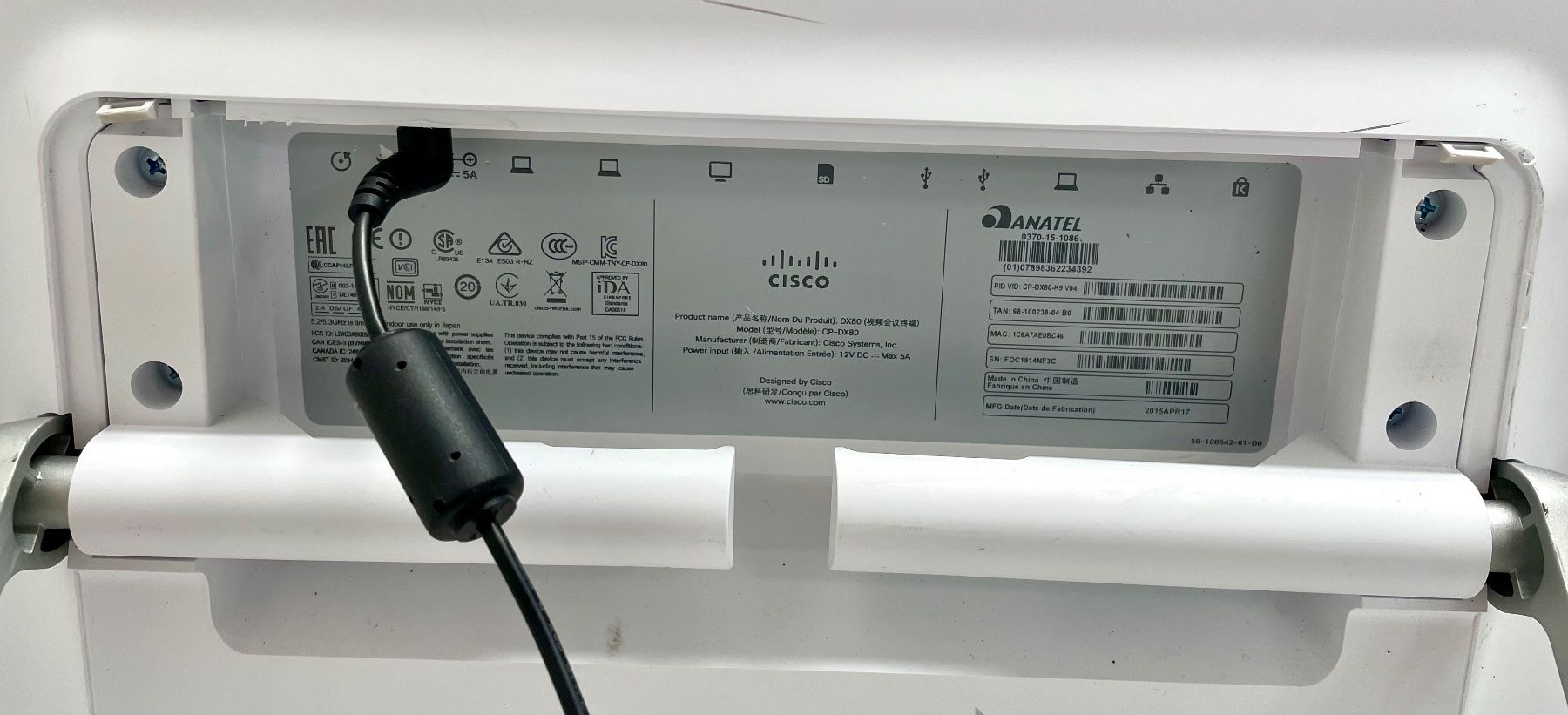 Cisco Monitor: Cisco CP-DX 80 Webex Monitor – Usato da Niederdorf venduto da LeptonAG 3