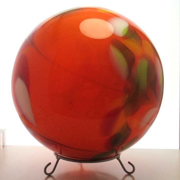 Tutte le decorazioni: Bodenkugel 25cm Rot mit Mettal-Bodenring – Nuovo (secondo la descrizione) da Stein am Rhein venduto da Vitrum8260 2