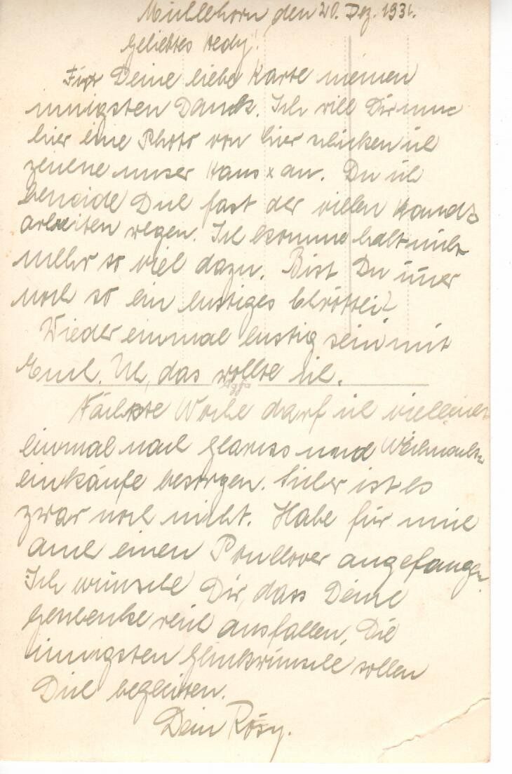 Ansichtskarten: Mühlehorn 1936 – Gebraucht aus Wolhusen von Curver9 1