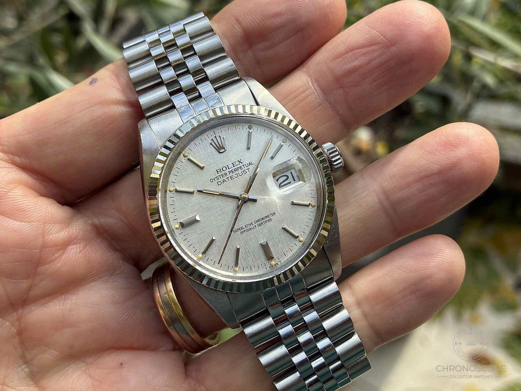 Rolex Orologi: Rolex Datejust 36 Ref. 16014 from 1979 with original linen – Usato da Luzern venduto da ChronoScope6004 1