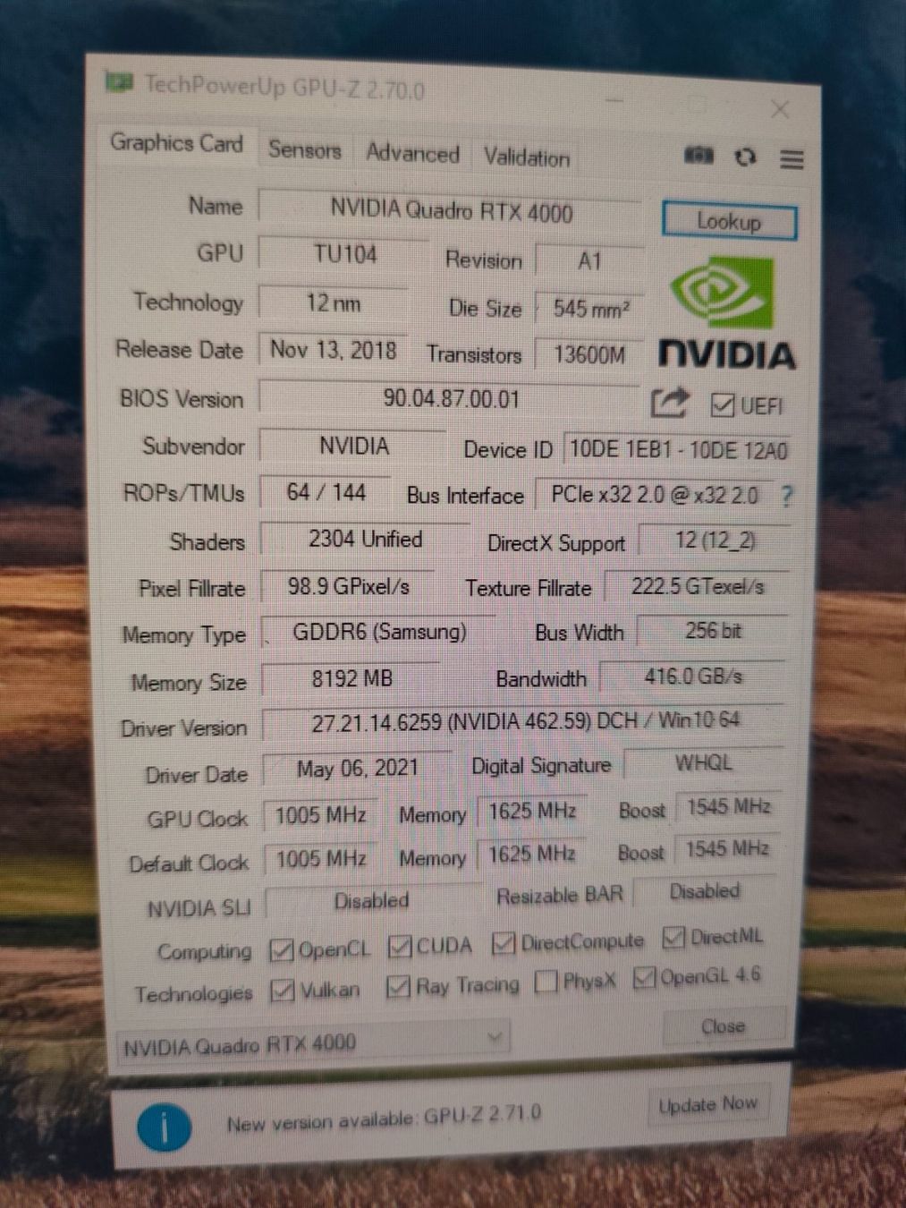 Nvidia Schede grafiche: NVIDIA rtx 4000, 8 go de vram – Usato da Begnins venduto da Bazar_Digital 1