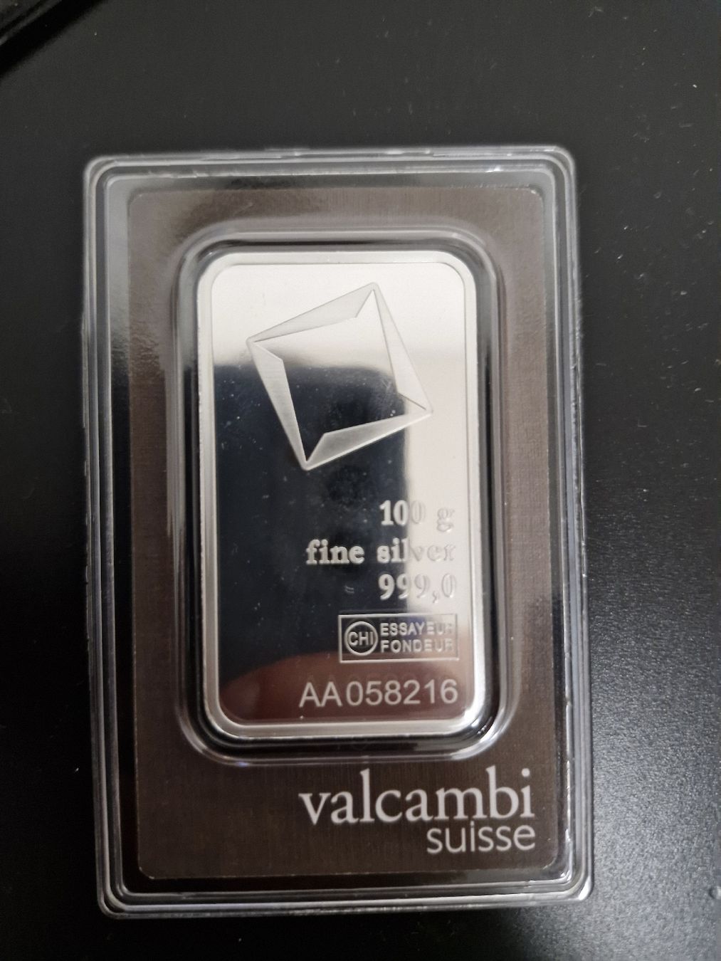 Valcambi Metalli preziosi: 100g  feinsilber valcambi Barren – Nuovo e nell'imballaggio originale da Schänis venduto da Casinolover