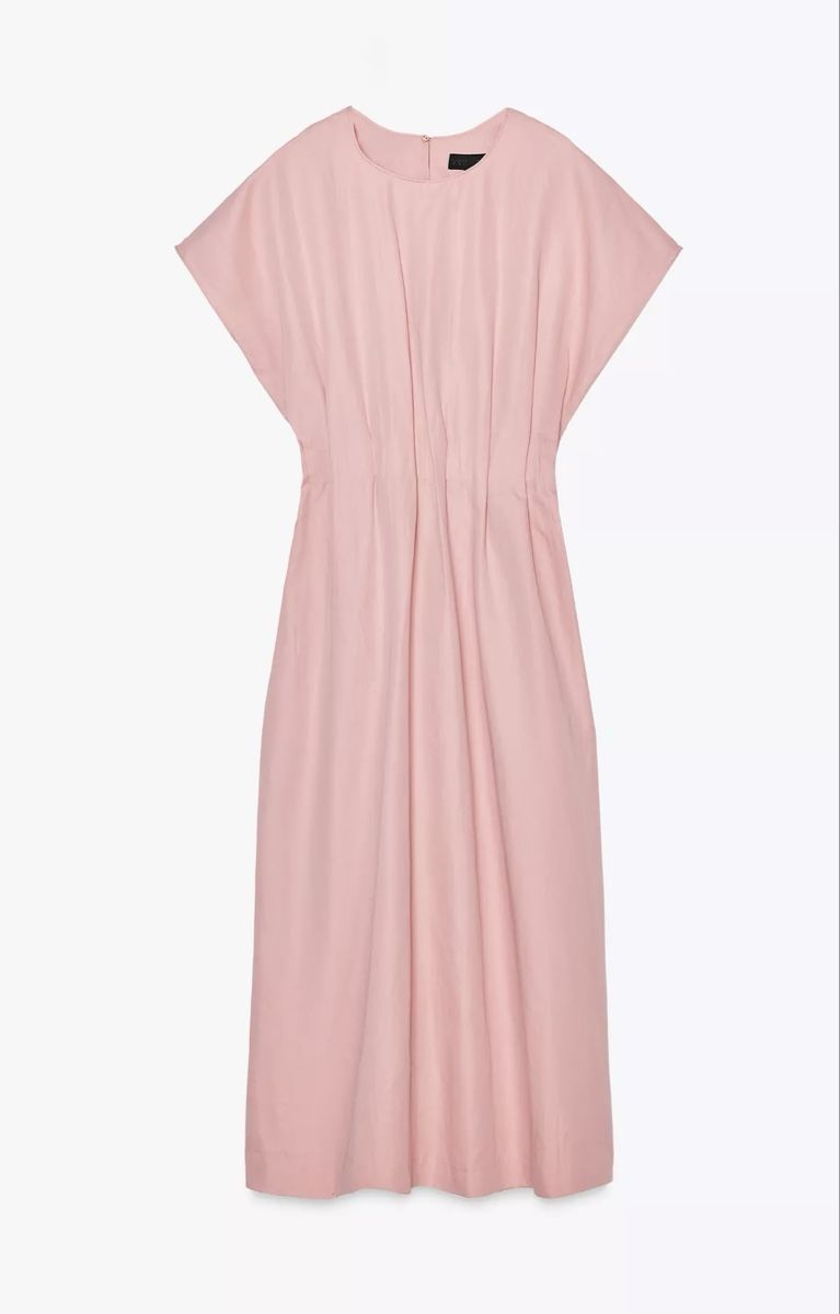 Vestiti: Rosa Kleid aus Baumwoll-Leinen-Mischgewebe, Größe S – Nuovo e nell'imballaggio originale da Veyras venduto da ValClasse 4