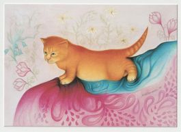 Kunstkarte Postkarte Hans Rüttimann, Katze