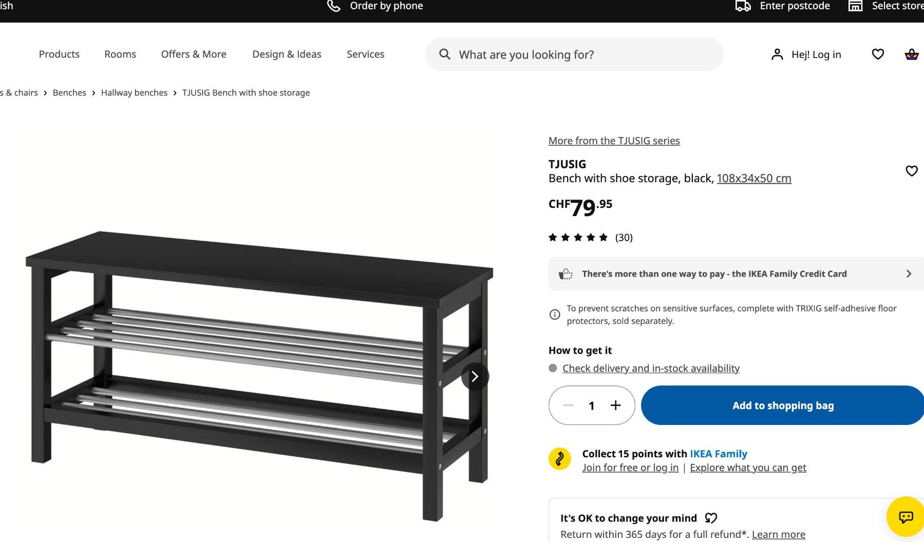 Ikea Panchine: Ikea bench with shoe storage (2 sublayers) – Usato da Basel venduto da kru_v8nz 1