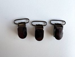 3 Hosenträgerclip - neu