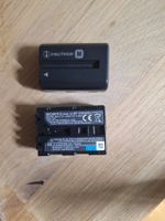 Zwei original Sony NP-FM500H InfoLithium M Akkus