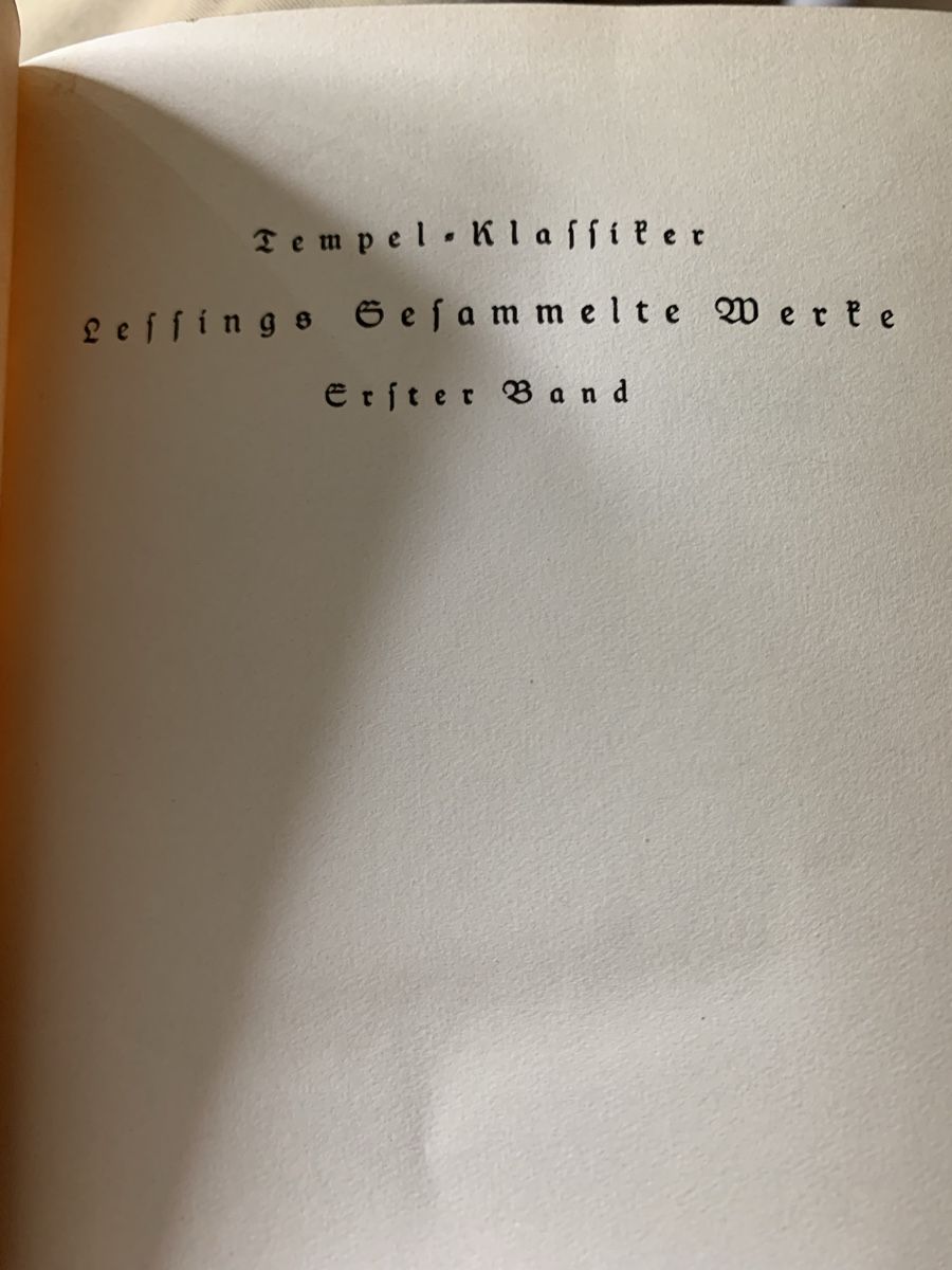 Libri: Lessing Gesammelte Werke 2 Bände - Tempel-Klassiker Leipzig  – Usato da Onex venduto da bru_fp6t 3