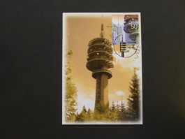 2015 Nr. W105 auf Maximumkarte mit ET Stempel
